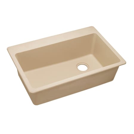 Elkay Quartz Classic 33 X 22 X 9-1/2 Single Bowl Top Mount Sink Sand ELG13322SD0